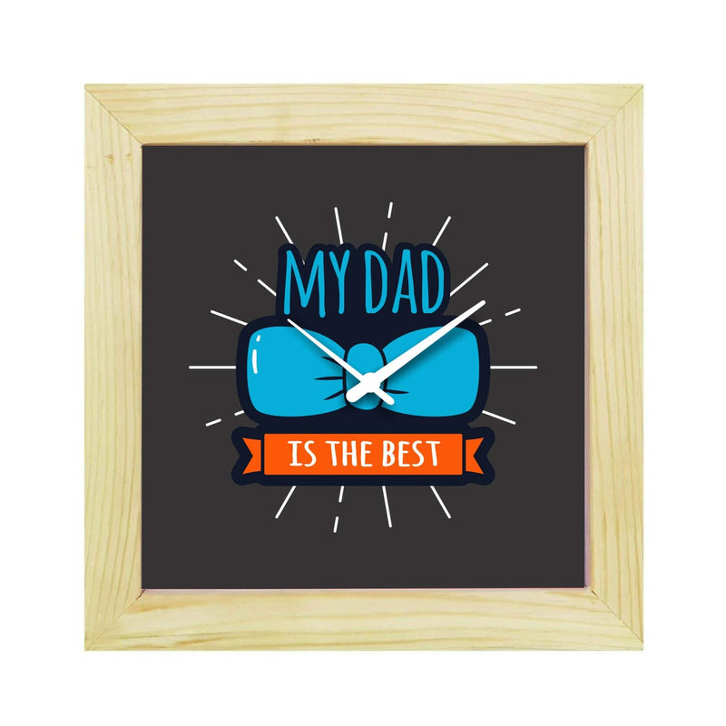 Yaya Cafe Daddy I Love You Desk Clock for Dad - 8x8 inches