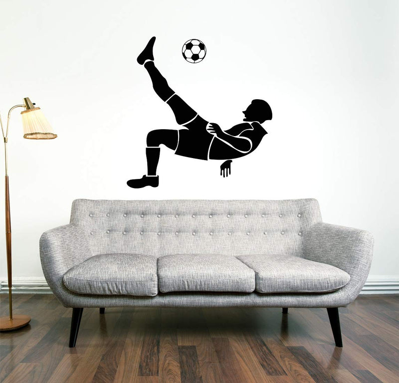 Tuffuk Football Large Vinyl Wallstickers for Home Decorations(60 cm x 70 cm)4TZ316