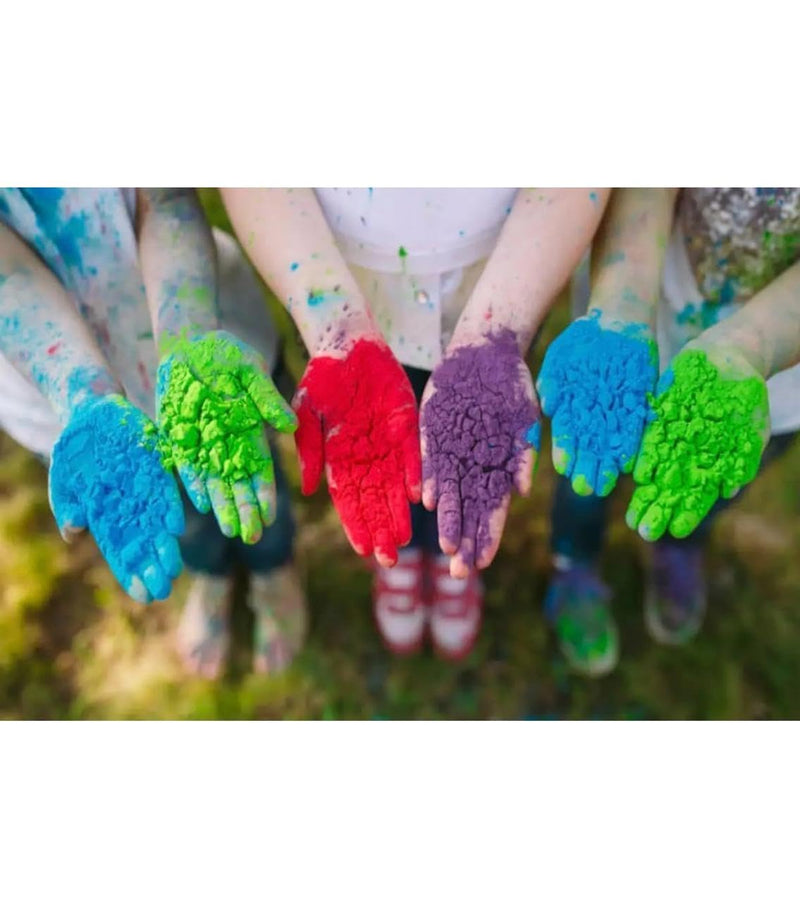 Holi Colour Herbal Gulal - 400gm | Eco Friendly Holi Colours | Non-Toxic | Skin Friendly | Rangoli Holi Color Powder | Gulal for Holi (Green - Pack)