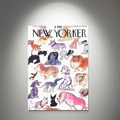 GADGETS WRAP Canvas Gallery Wrap Framed for Home Office Studio Living Room Decoration (11x14inch) - New Yorker March 21St, 1970