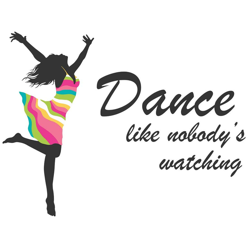 Tuffuk Dance Large Vinyl Wallstickers for Home Decorations(90 cm x 70 cm)5TZ397