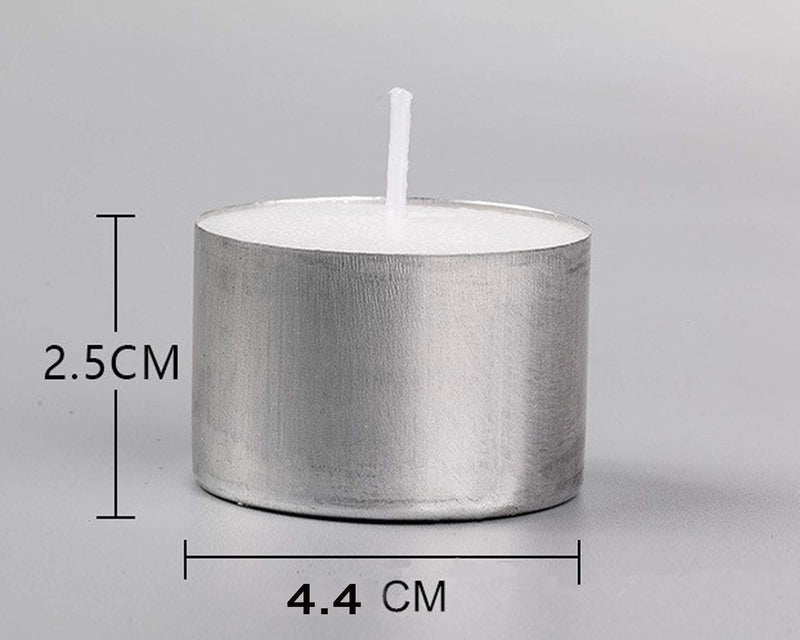 ThirteenKcanddle Tealight Candles Assured 7.9 Hours Burn Time Unscented White Tea Light Pack of 100