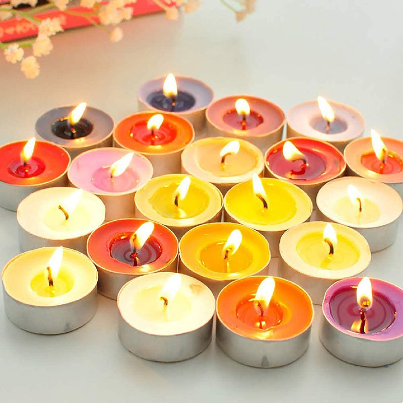 Bodhichitta Wax Colored Tealight Candles (Set of 200 Pcs) Scented Candles