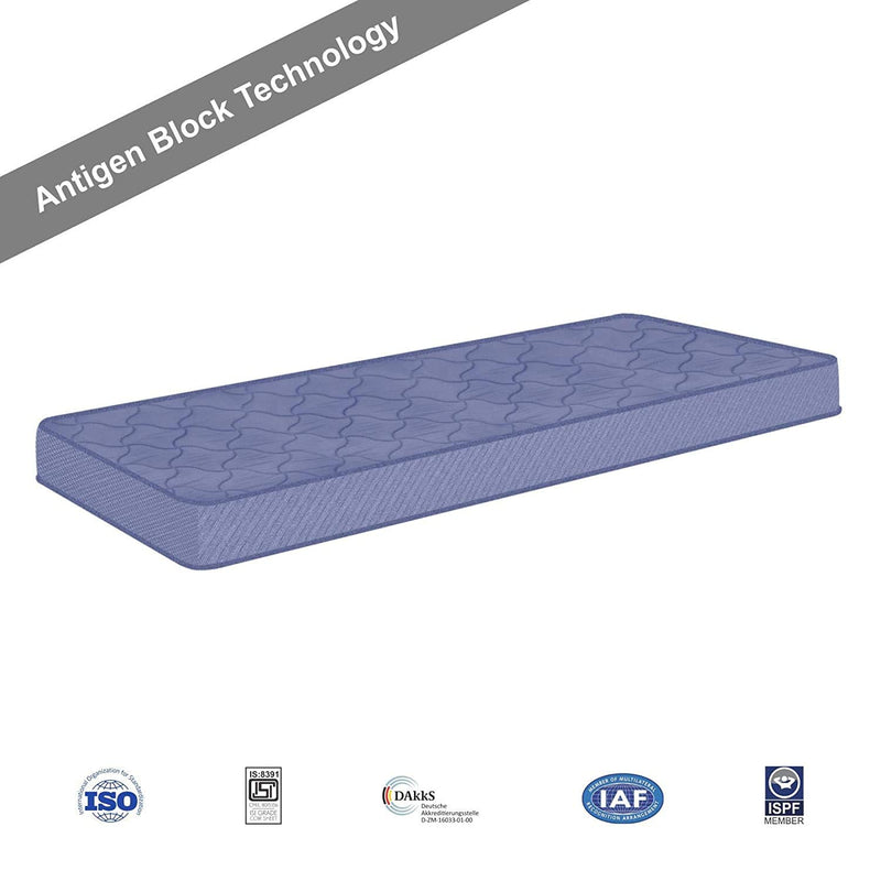 SLEEPSPA by Coirfit STARLIFE� Soft Plush Direct from Factory 4' Inch Single Size PU Foam Mattress (72 x 36 x 4, Blue)