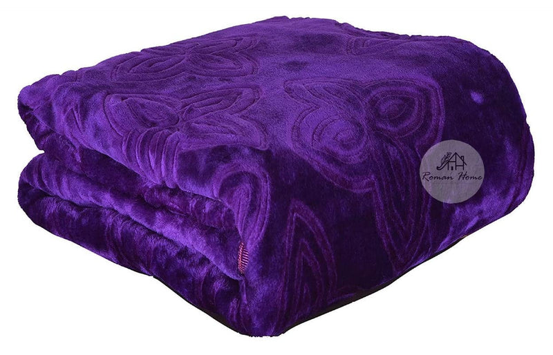 Mehta Store Blanket Double Purple