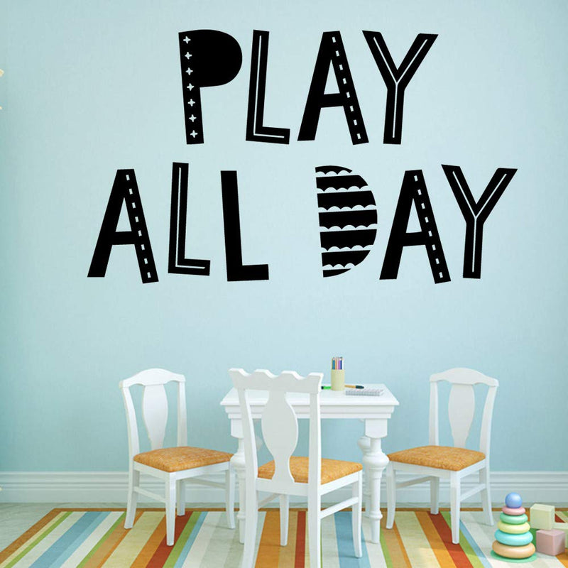 GADGETS WRAP Wall Decal Vinyl Sticker Play All Day for Office Home Wall Decoration