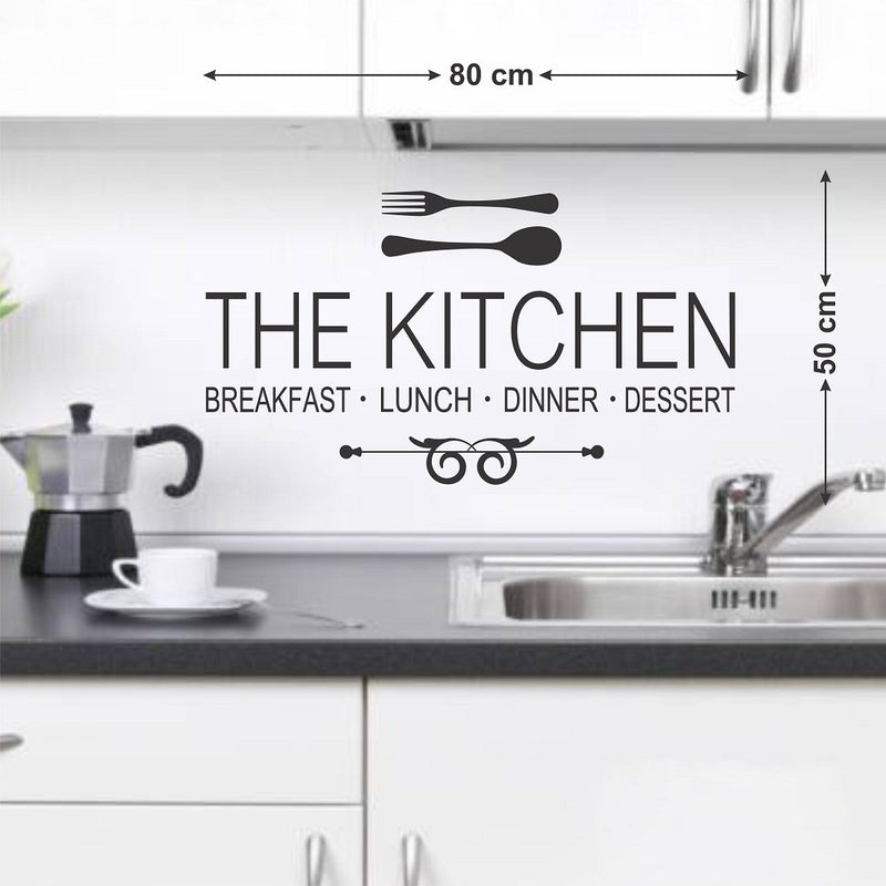 Wallstick The Kitchen wallstickers (Vinyl 80 cm x 50 cm)