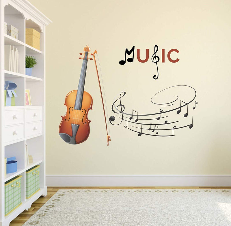 Tuffuk Music Large Vinyl Wallstickers for Home Decorations (70 cm x 50 cm)5TZ085