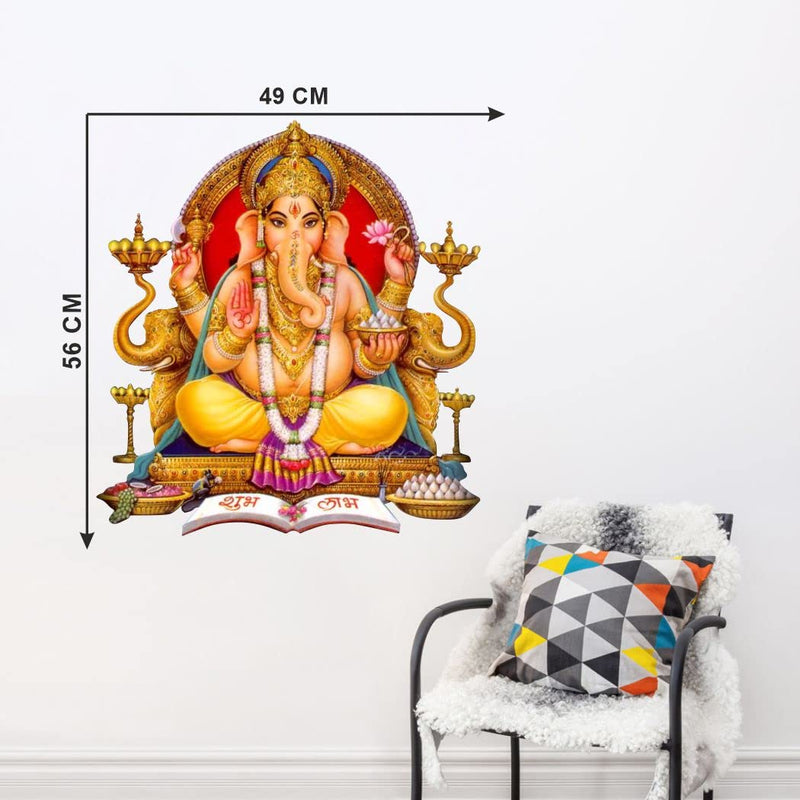 Delight Art Shree Lord Ganesha Ganpati ji Wall Sticker Size - ( 49*56 ) cm Model id - ( DAMC00733L )