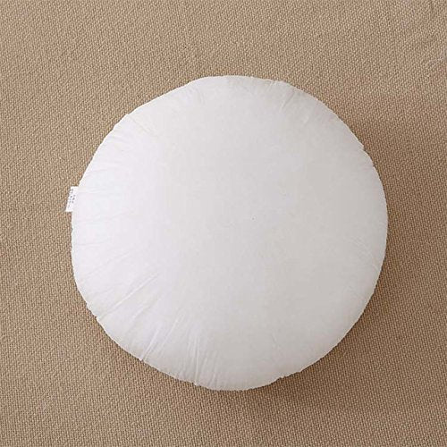 The Purple Tree Cotton Round Cushion Filler 16X16 Inches - 2 Pc,White,Standard,Cotton