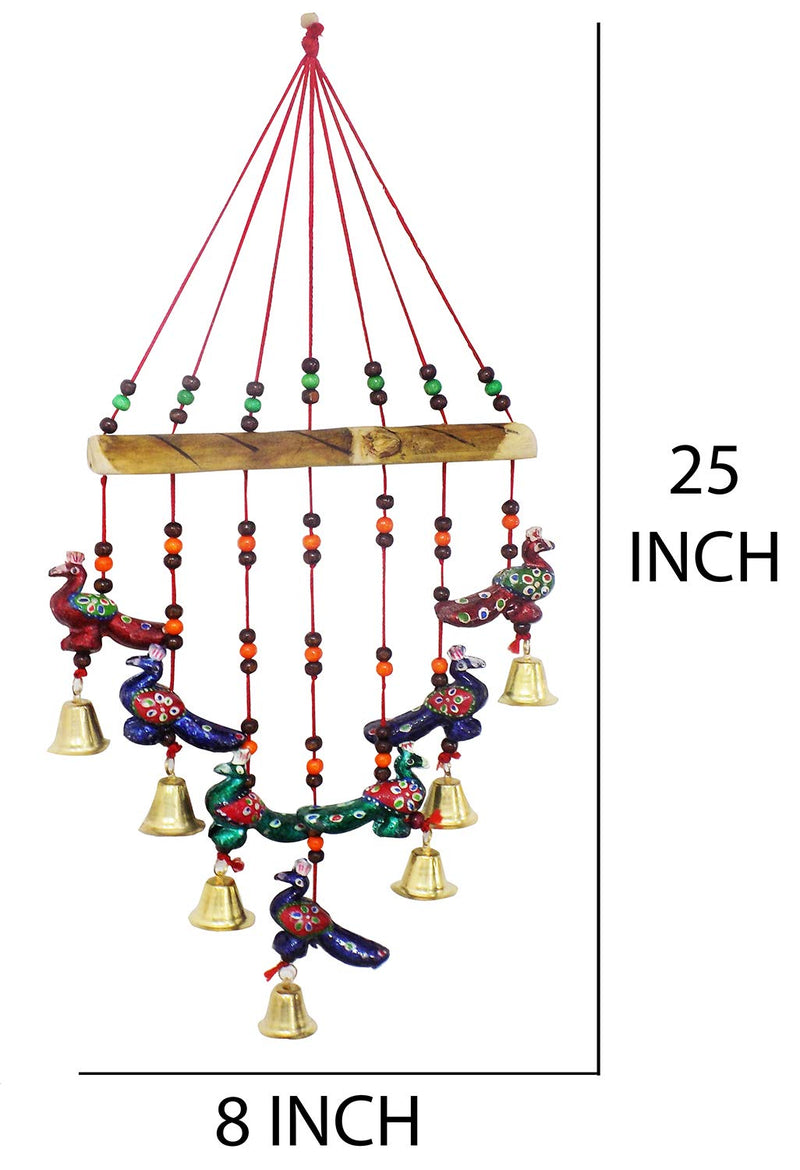 BAAL Peacock Positive Energy Windchimes for Balcony Bedroom with Great Sound Pack of 1