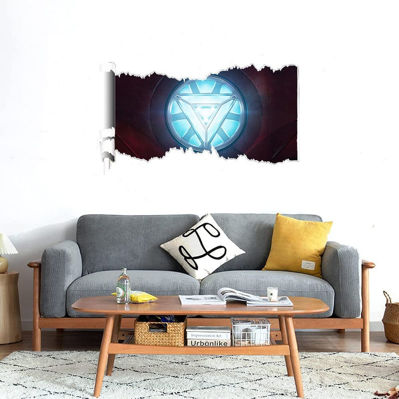 GADGETS WRAP Printed Wall Decal Sticker Scratched Paper Style Wall Decal (90cm x 50cm) - Tech Heart