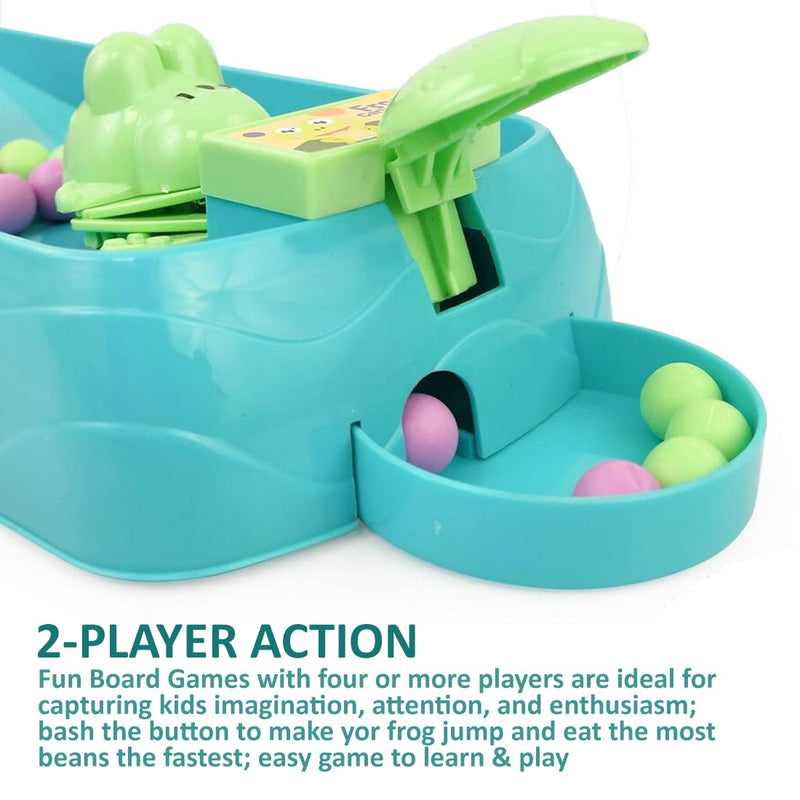 Wembley Hungry Frog Games Eating Beans Games | Indoor Games Interactive Game Toy of Family Board Games for Kids | Interactive Game Toys Multiplayer Game for 2 Player