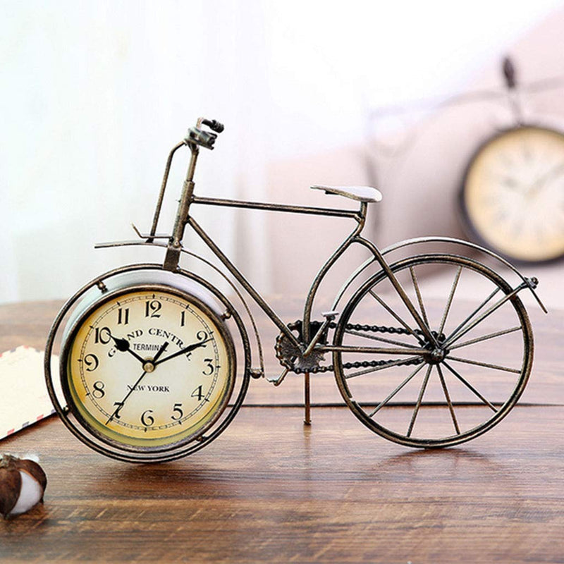 LOOM TREE Metal Bicycle Bike Clock Home Decoration Table Clock