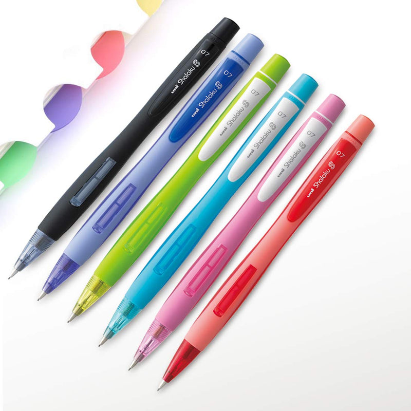 Uni-ball Shalaku M7-228 0.7Mm Mechanical Pencil | 5 Body Shades | Pack Of 5 -Body Color May Vary