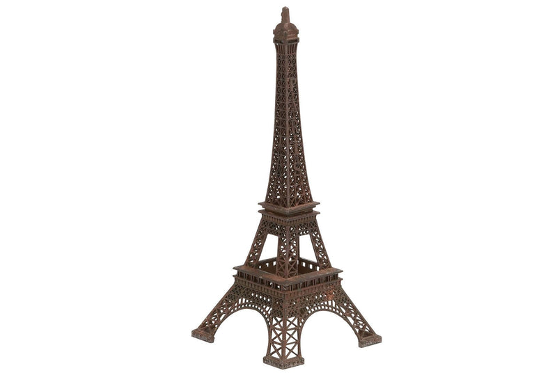 Discount4product Zinc Eiffel Tower Statue (8 cm x 8 cm x 25 cm, Copper, Effile-tower-copper-23cm)