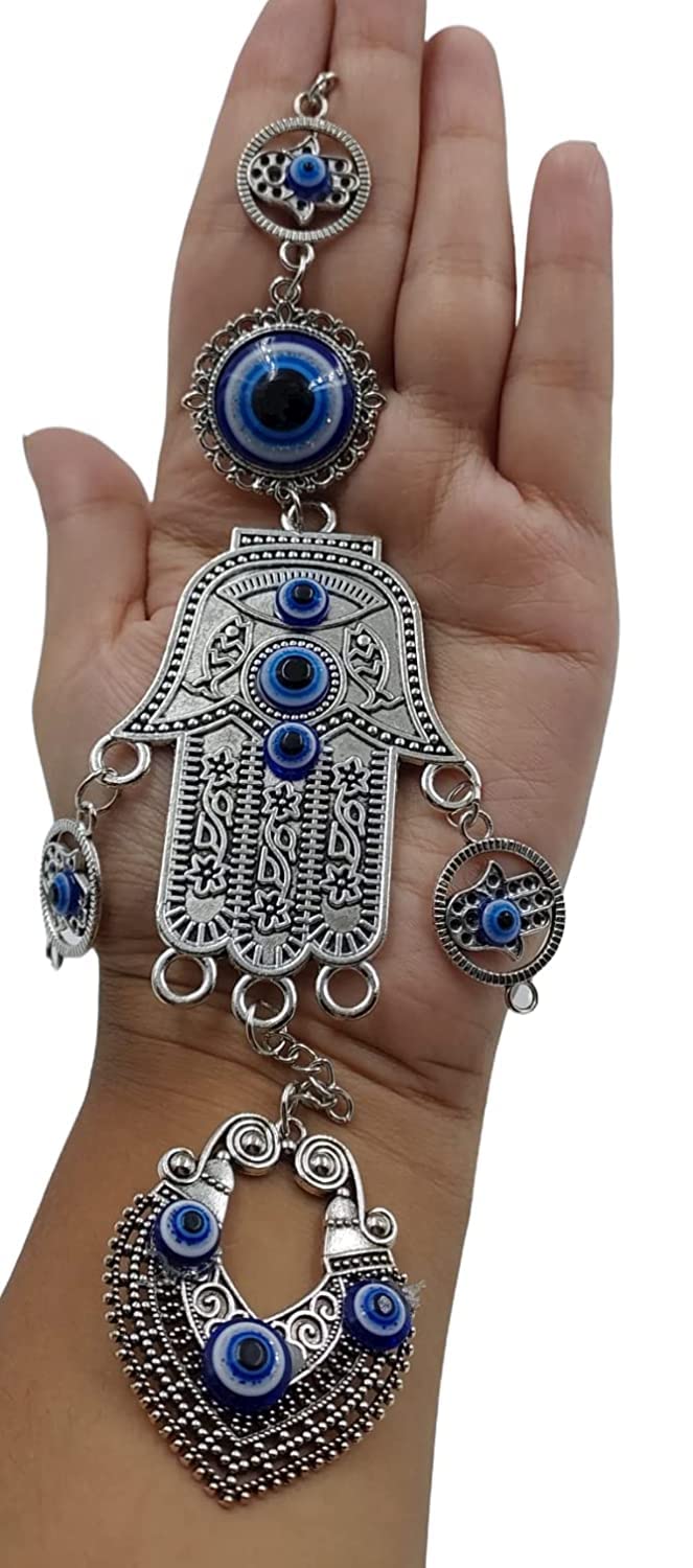 Ayoni Turkish Hamsa Hand Evil Eye Nazar Battu for Home and Office Protection