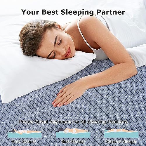 TRENDY VIBES (72X42X5 Hard & Soft Foam 5 Inches Single Size Mattress, Medium Firm