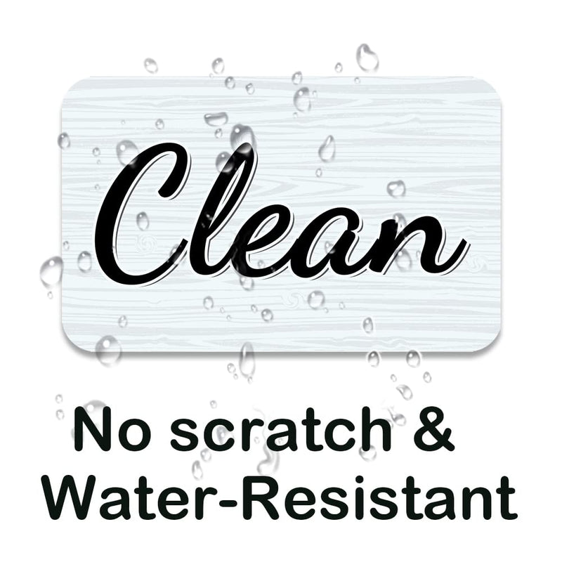 Dishwasher Magnet Clean Dirty Sign,Double Sided Magnet with Magnetic Plate,White and Black Kicthen Indicator Simple Wood Clean Dirty Magnet for Dishwasher