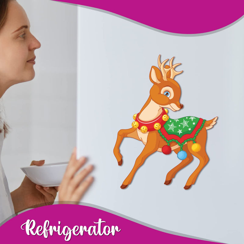 Bhai Please Reindeer Fridge Magnet - Christmas Gift , Christmas Decor, Xmas Presents and Decoration - Secret Santa Gift