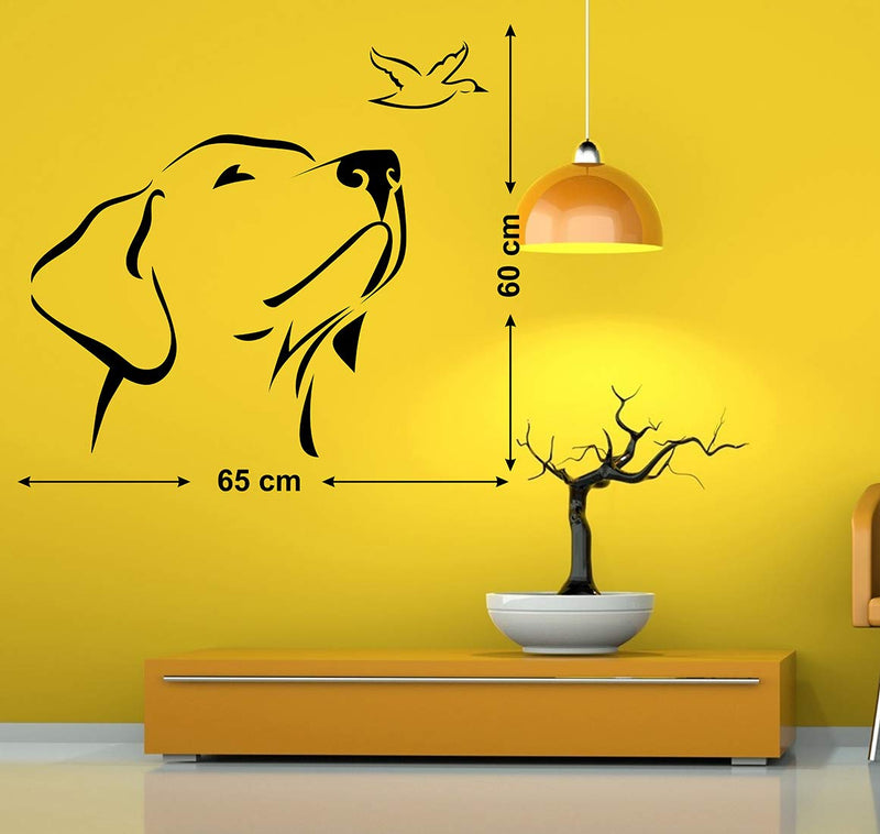 Wallstick Dog Animal wallstickers (Vinyl 65 cm x 60 cm)