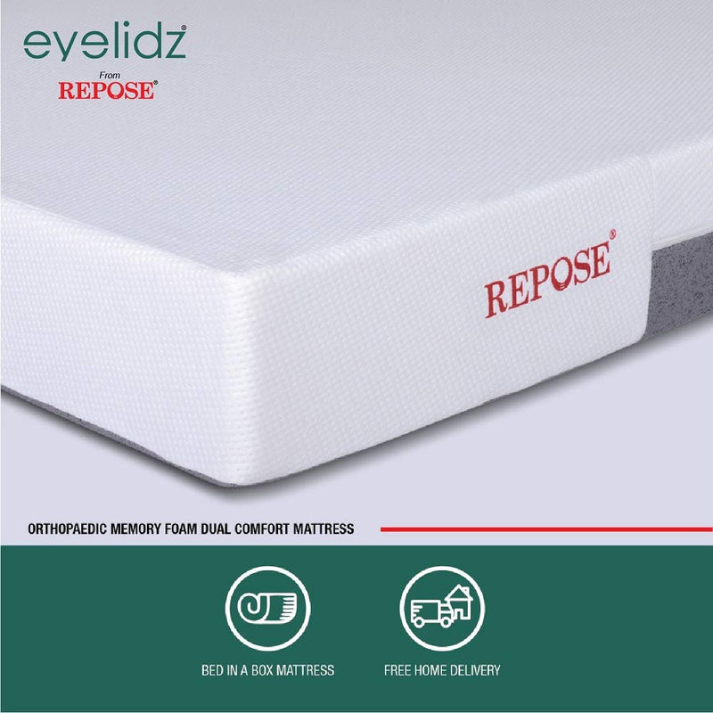 Repose Eyelidz Spine Pro Orthopaedic Memory Foam Mattress (Double, 78X48X6)