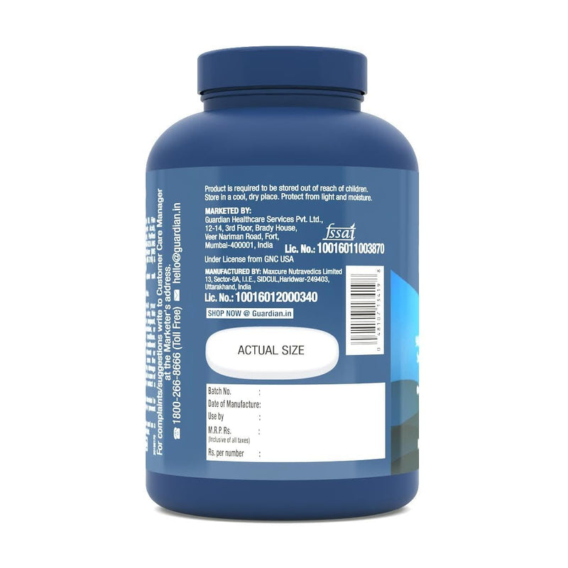 GNC 1500 MG Triple Strength Fish Oil Omega 3 Capsules for Men & Women | 60 Softgels | 900mg (540 MG EPA & 360 MG DHA) | Improves Memory | Protects Vision | No Fishy Aftertaste