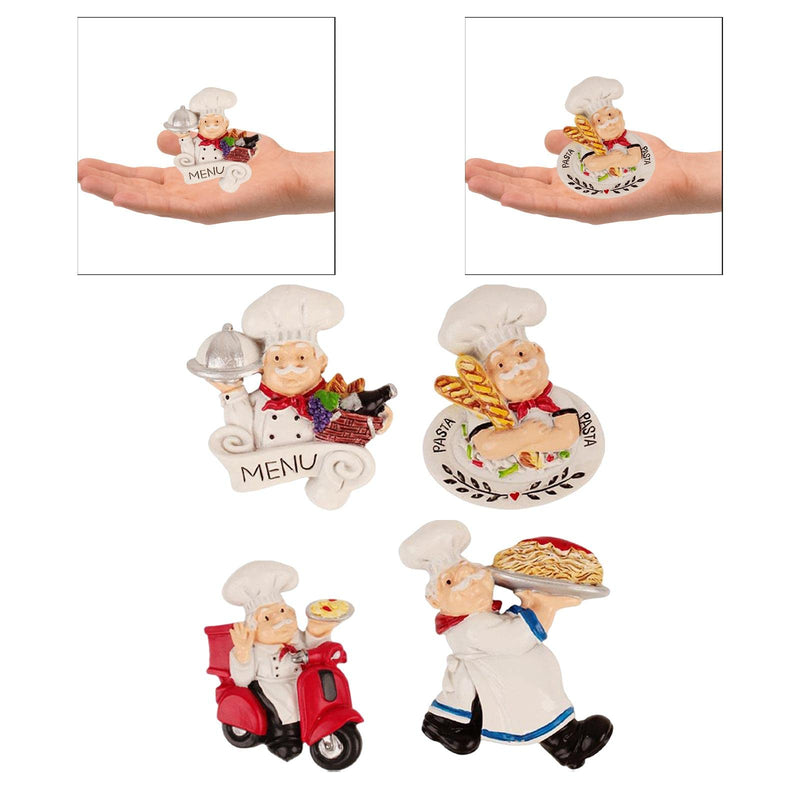 CALANDIS® Chef Statue Fridge Magnet Resin Creative Decoration 3D for Kitchen Maps Rider | 1 Fridge Magnet