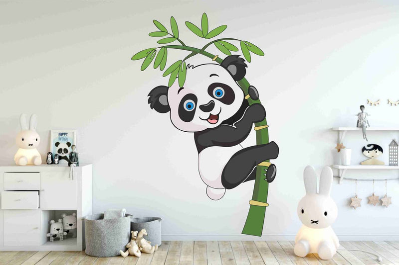 Panda with Bamboo Wall Stickers for Kids Room 50 CM X 70 CM