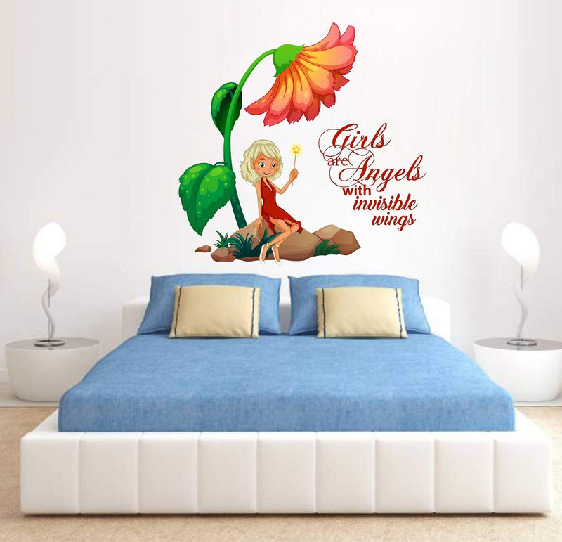 Tuffuk Angles Large Vinyl Wallstickers for Home Decorations (70 cm x 60 cm)5TZ108