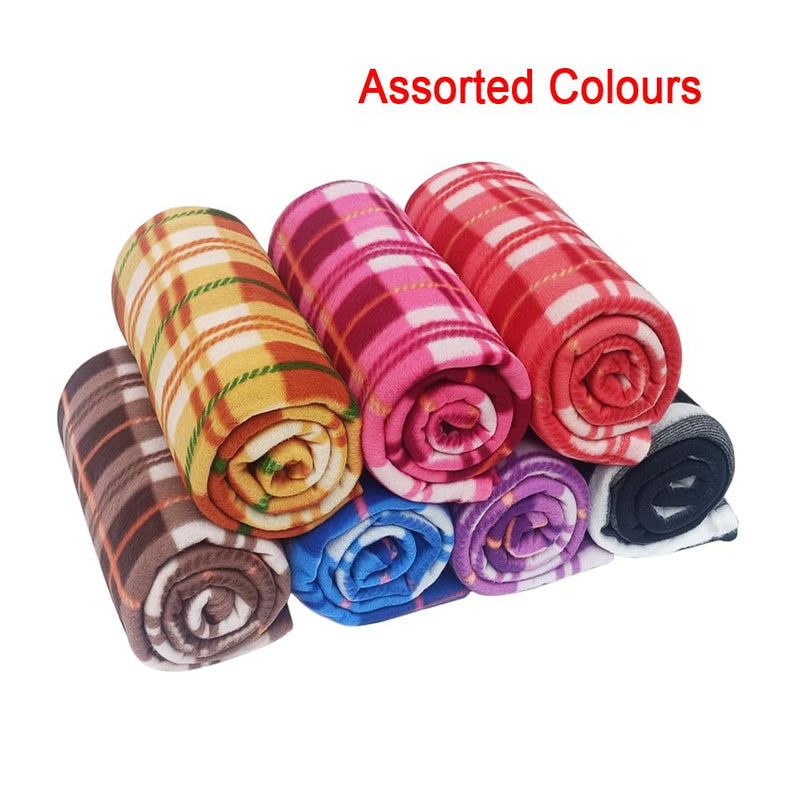 Raisa Panipat Weave Handloom 5 Piece Single Fleec Blanket - Multi, ALT_024 (Assorted)