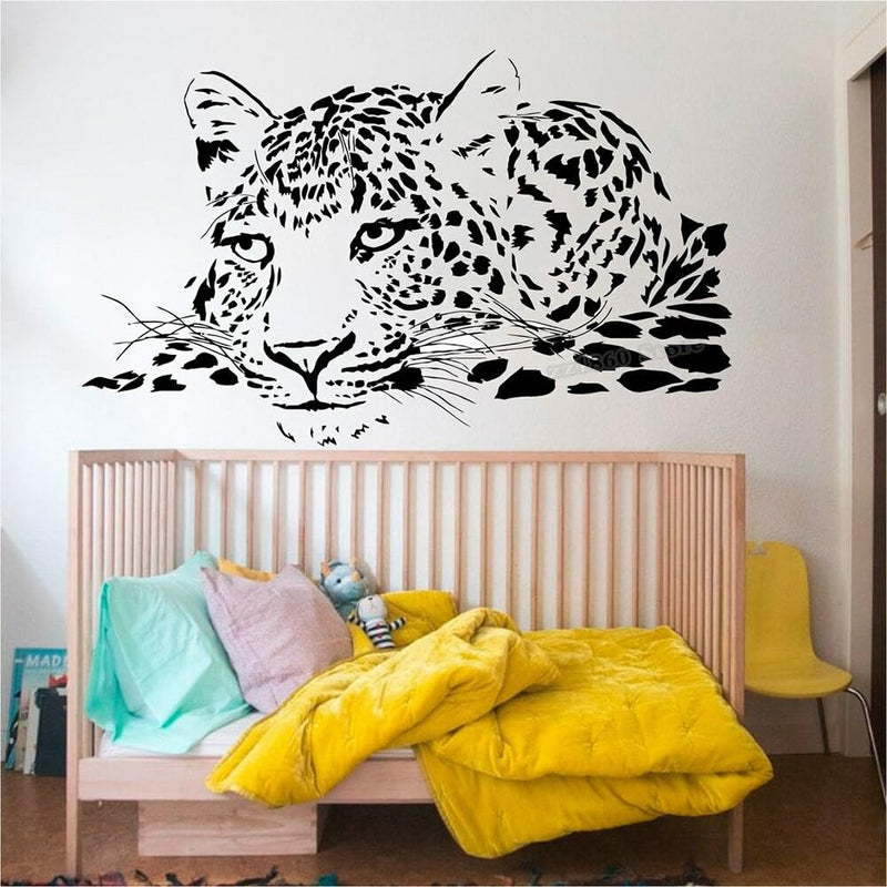 GADGETS WRAP Vinyl VCheetah Head Wall Decal African Animals Cheetah Wall Sticker