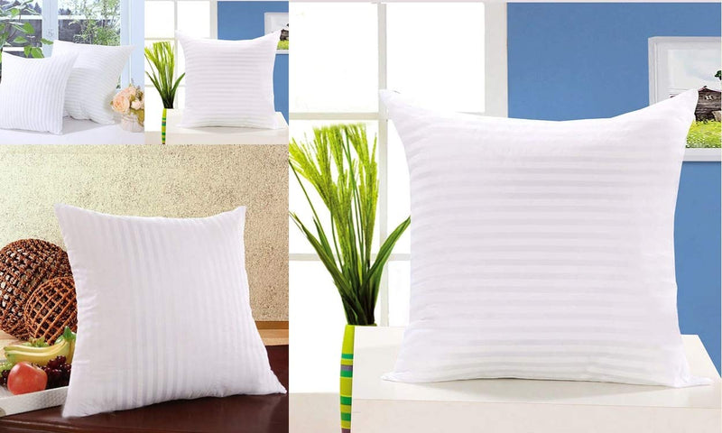 JDX Fiber Pillow, 16x16 inch, White, Set of 5