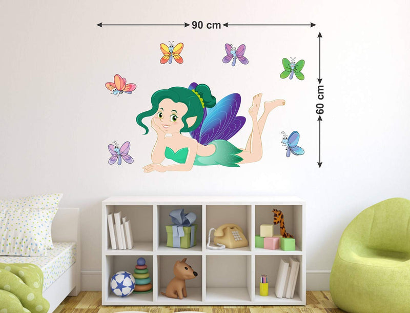 Tuffuk Beautiful Angels Large Vinyl Wallstickers for Home Decorations(90 cm x 60 cm)5TZ0184