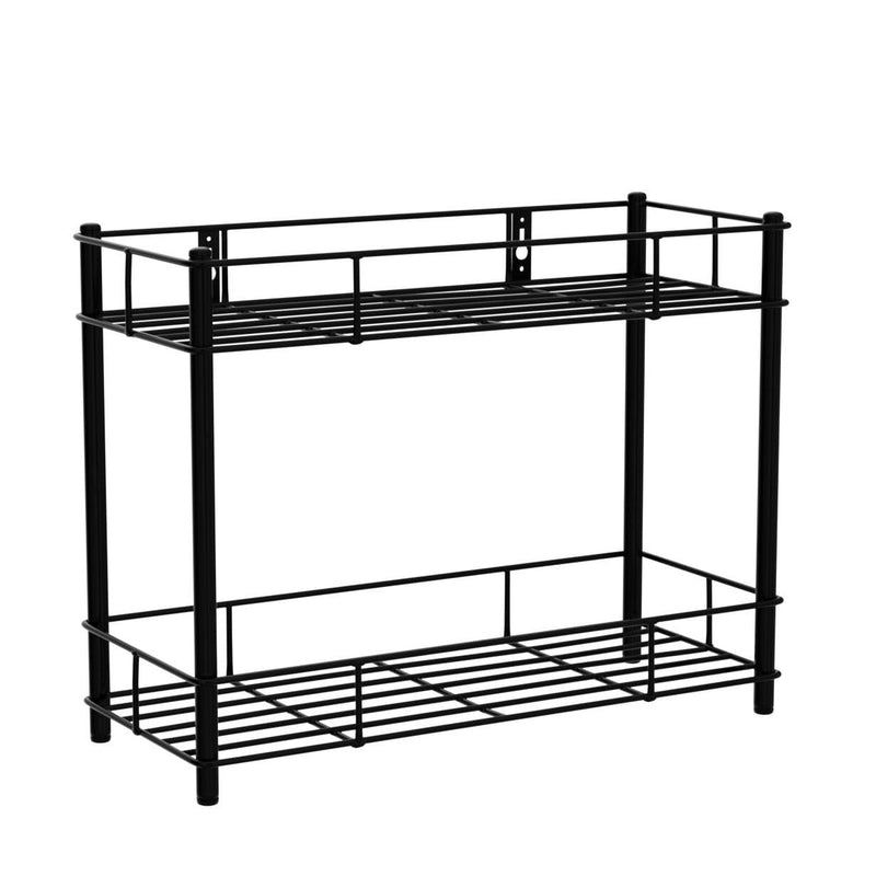 D&V ENGINEERING - Creative in innovation Metal 3-Tier Corner Shelf Multipurpose Kitchen Wall Mount Storage Shelf Rack (2 Tier), Metal