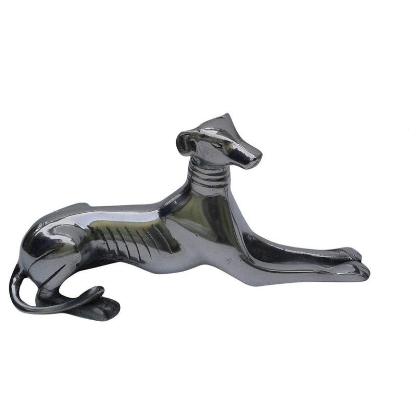 Dog Figurine Greyhound Sitting Statue