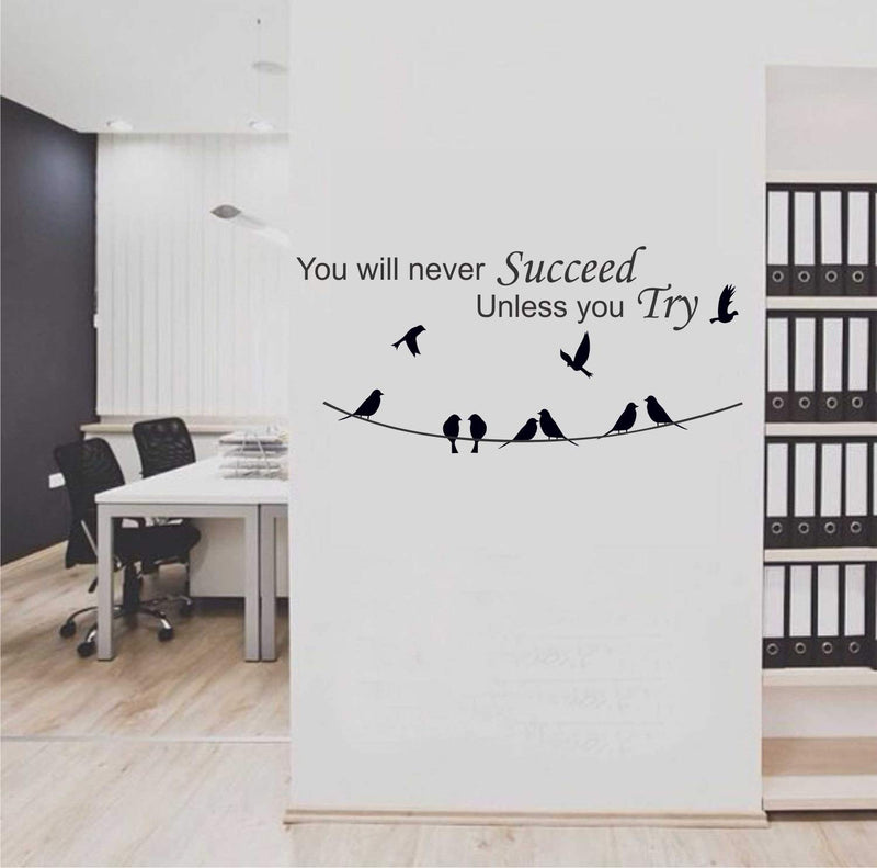 Asmi Collections Wall Stickers Success Motivational Quotes