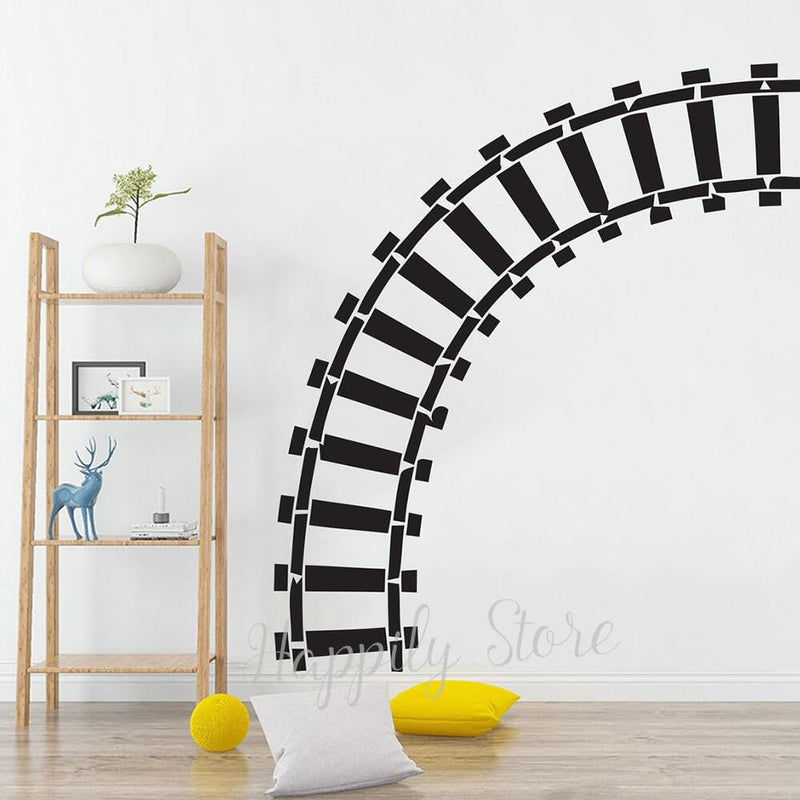 GADGETS WRAP Wall Decal Vinyl Sticker Railroad Track for Office Home Wall Decoration