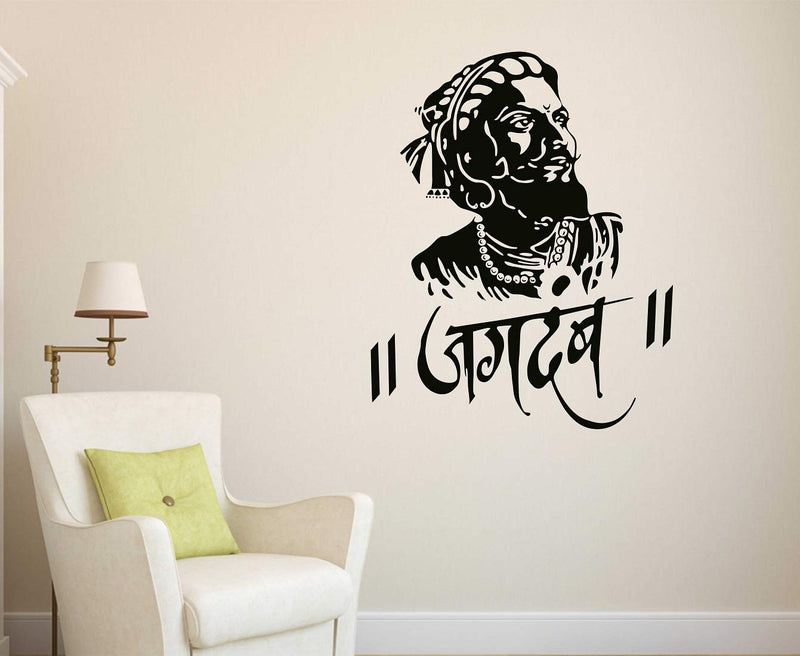 Wallstick Shivaji wallstickers (Vinyl 60 cm x 50 cm)