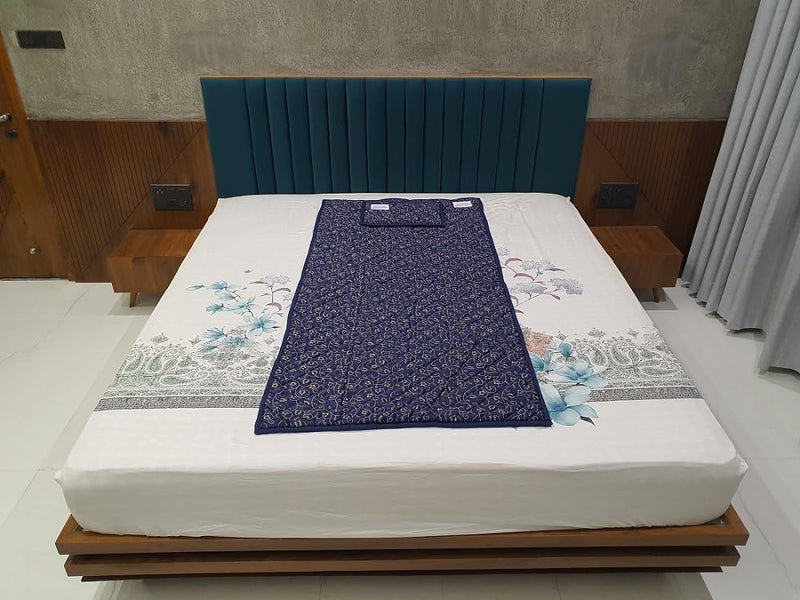 Bio Magnetic Mattress Topper/Pad BLUE (3x6 feet) & with 1 Pillow Pad Magnetic Therapy