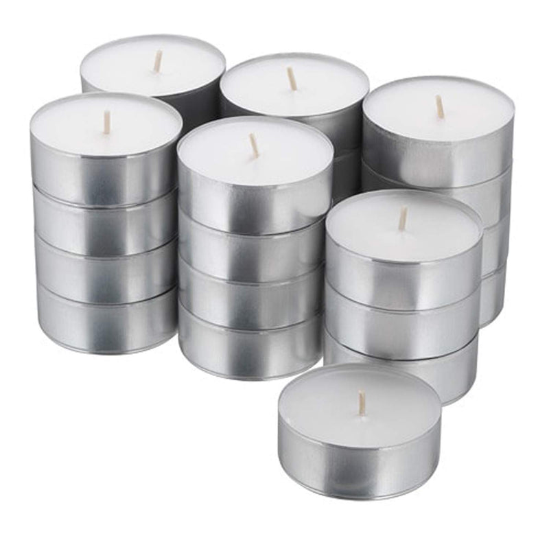 ThirteenKcanddle Assured 4 Hour Burn Time Tealight Candles Unscented White (100)