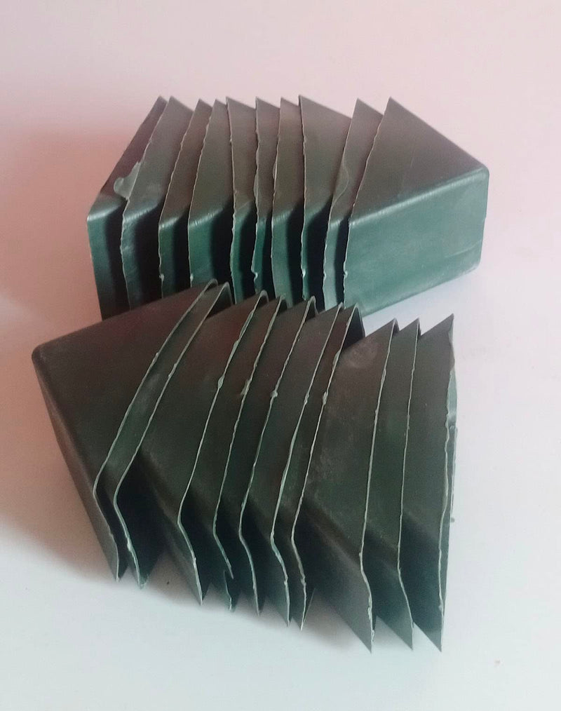 Plastic Tiles Corner (20 Pcs) Green Colour