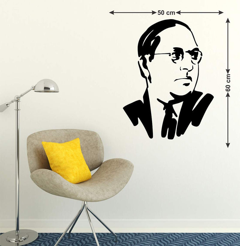 Tuffuk Dr Ambedkar Large Vinyl Wallstickers for Home Decorations(60 cm x 50 cm)5TZ379