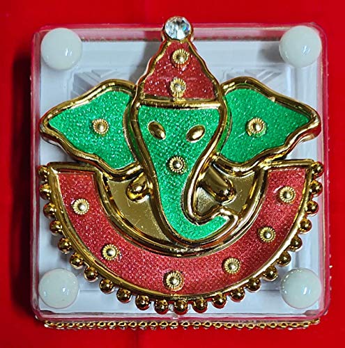 VSP VASTU SAMADHAN Ganapati for Pooja Rooms, at Main Door 10 cm (VSP Ultimate 3 Layer ABS Polymer Fibre Pyramid Set) for Prosperity, Enhance Positive Energy