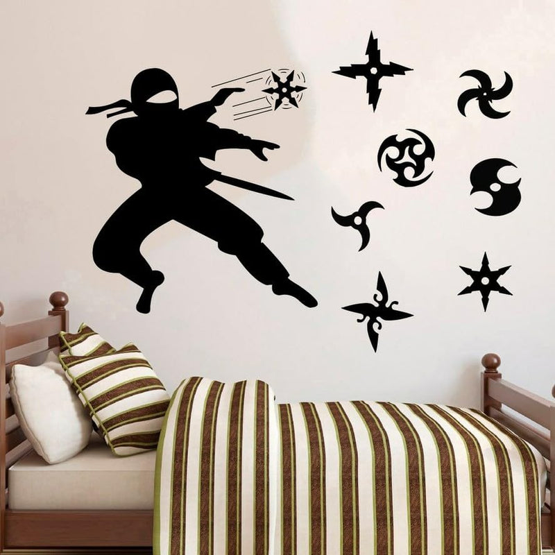 GADGETS WRAP Vinyl Ninja Wall Decal Samurai Wall Sticker