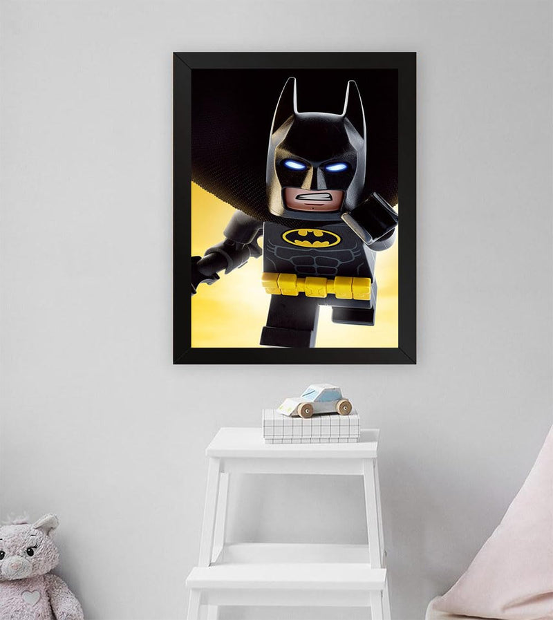 GADGETS WRAP Printed Photo Frame Matte Painting for Home Office Studio Living Room Decoration (11x17inch Black Framed) - Bat Wall