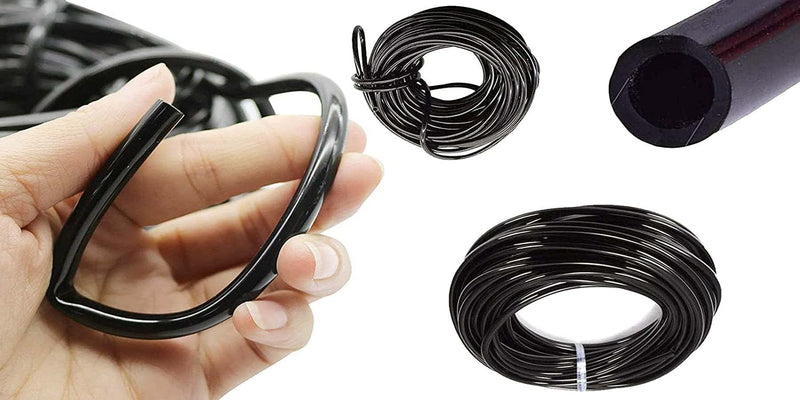 DIY Crafts Flexible Pipe Only Watering Tubing Hose Drip Pipe PVC Hose Irrigation System Watering Systems Greenhouse Lawn, Plants, Garden,Patio (Flexible Pipe/Hose Only) (5mtr, 4/7 Pipe 4mm)