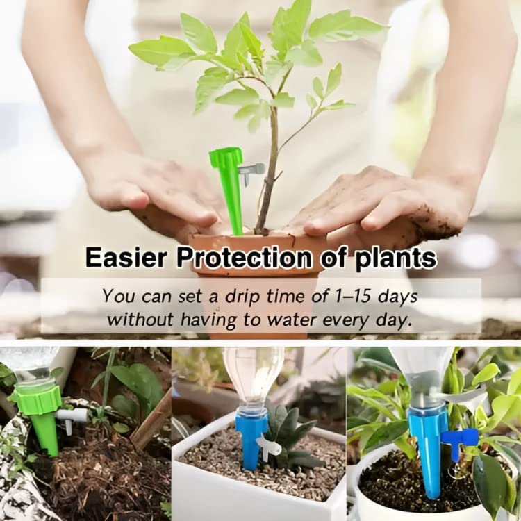 SR TRENDS Dripping Irrigation kit, self Watering Device for Plants, drip Irrigation kit, Vacation Plant Waterer for Home Garden, Plant Water drip Spikes (24 Pieces)