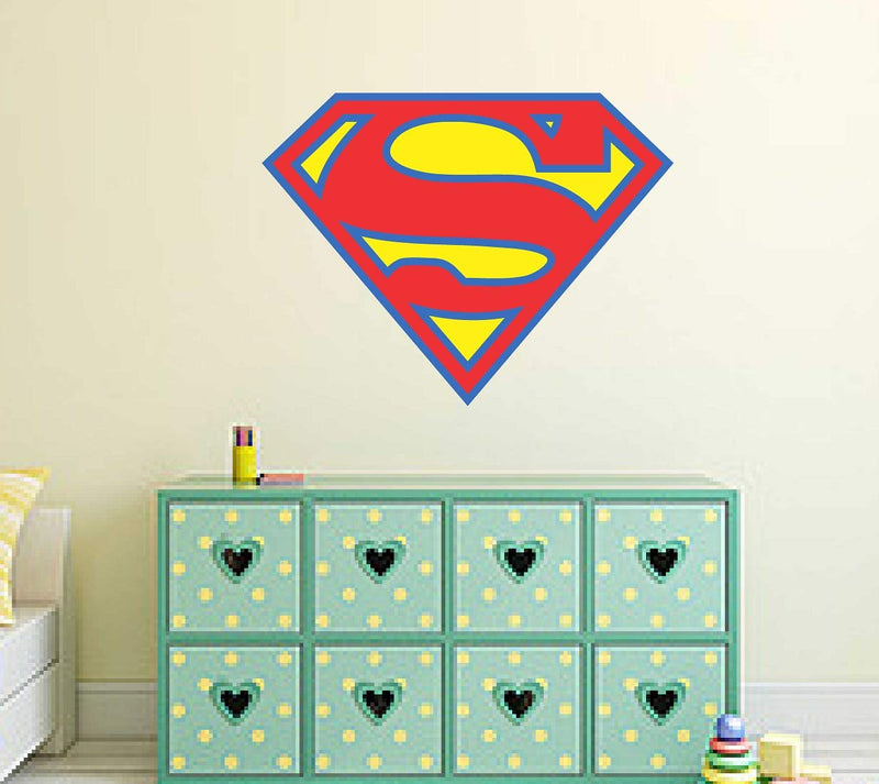 Tuffuk Super Man Large Vinyl Wallstickers for Home Decorations(60 cm x 50 cm)4TZ233