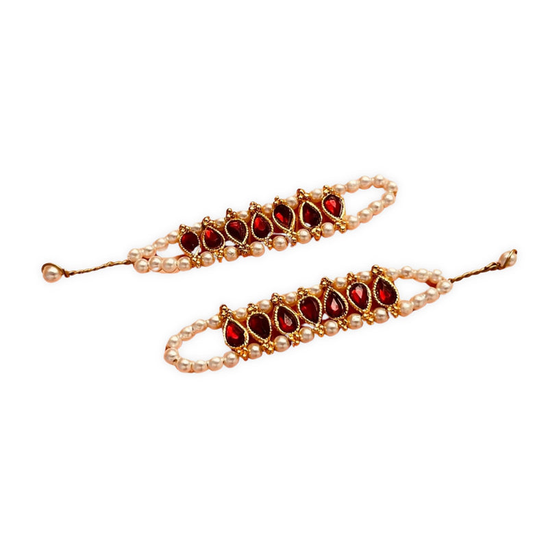 Krishnsakhi Pearls and Stones Kangan for God Idols Decoration | Idol Height 3-8 inches